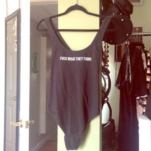 F What They Think Bodysuit Killstar Criss Cross